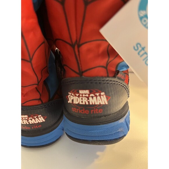 NIB - Marvel Stride Rite Spider-Man Sneaker Boot Boys 5M - Picture 3 of 7